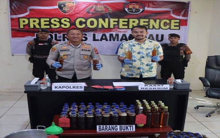 Ini Bahan Madu Palsu yang Diungkap Polres Lamandau