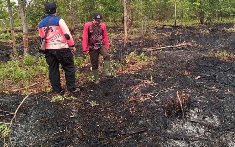Lahan Jalan Nagasari Palangka Raya Terbakar