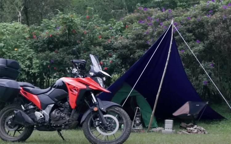 Perhatikan Hal Ini Ketika Berkemah dengan Menggunakan Motor