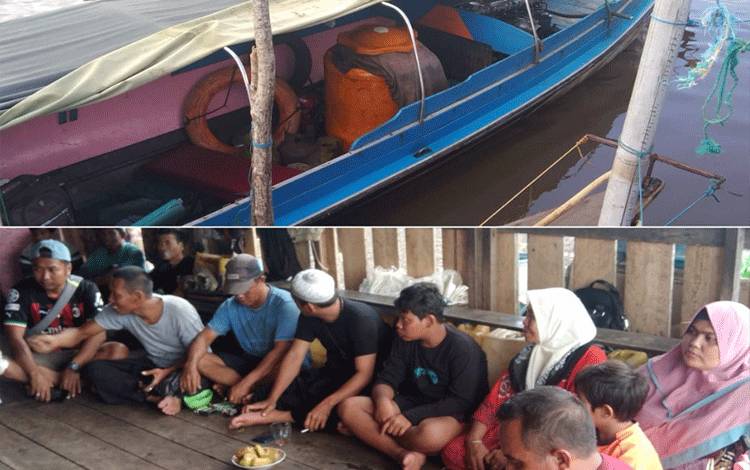 Kapal Taxi Mendawai Express Karam Dihantam Gelombang Laut Ujung Malatayur Desa Sei Bakau Pulang Pisau
