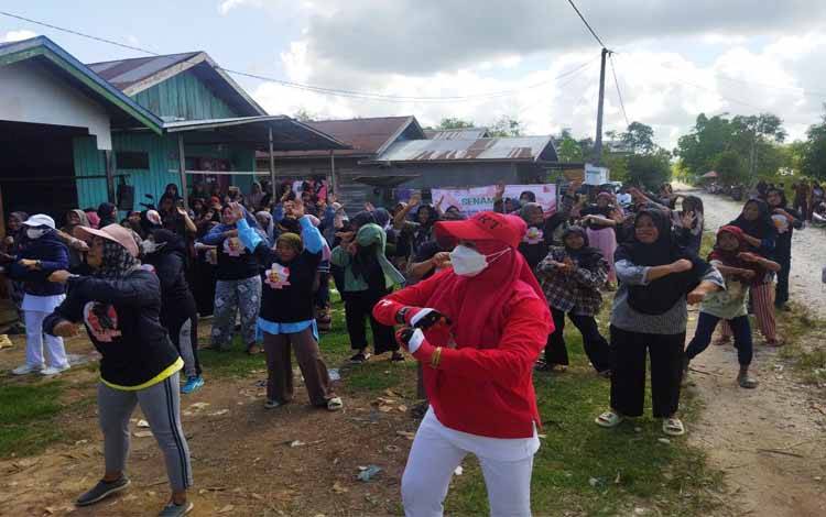 Ganjar Milenial Center Ajak Masyarakat Kapuas Budayakan Pola Hidup Sehat Lewat Senam