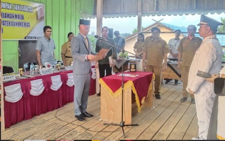 Bupati Gunung Mas: Selamat Atas Dilantiknya Pejabat Kepala Desa Belawan Mulia