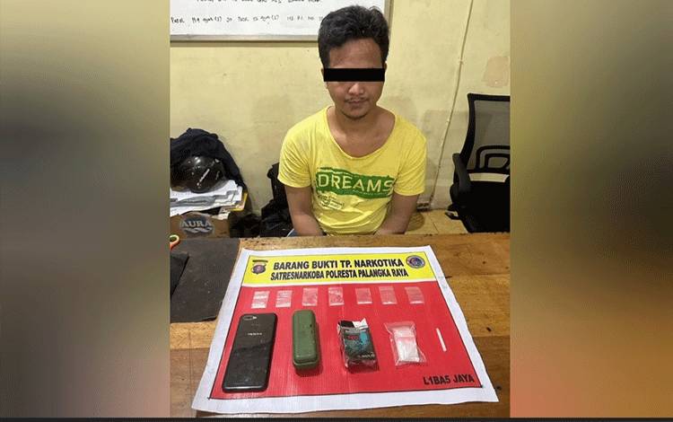 Polresta Palangka Raya Amankan 7 Paket Sabu Dari Seorang Pria?