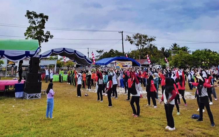UPTD Puskesmas Terawan Gelar Germas Aksi Bergizi
