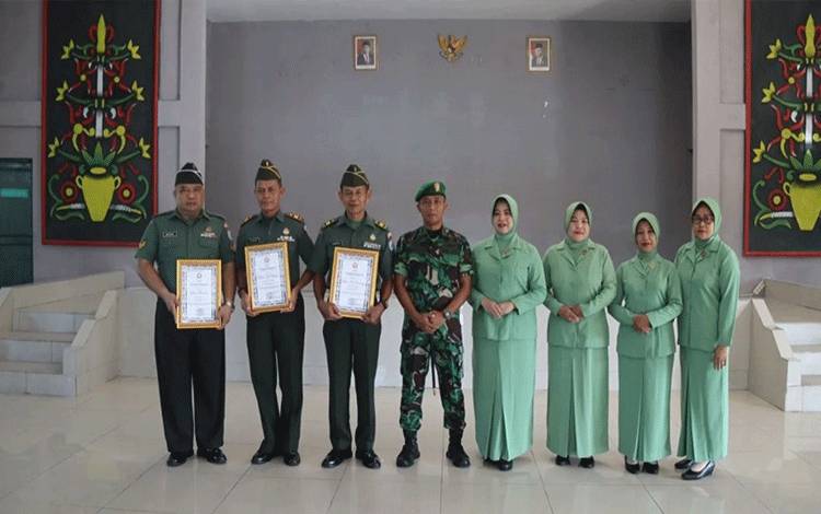3 Prajurit Masuki Masa Pensiun, Kodim Kuala Kapuas Gelar Korp Rapot Wisuda Purnawira