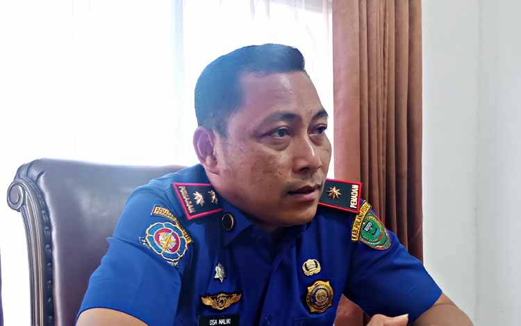 Kepala Pelaksana BPBD Pulang Pisau, Osa Maliki. (FOTO: M PRADILA KANDI)