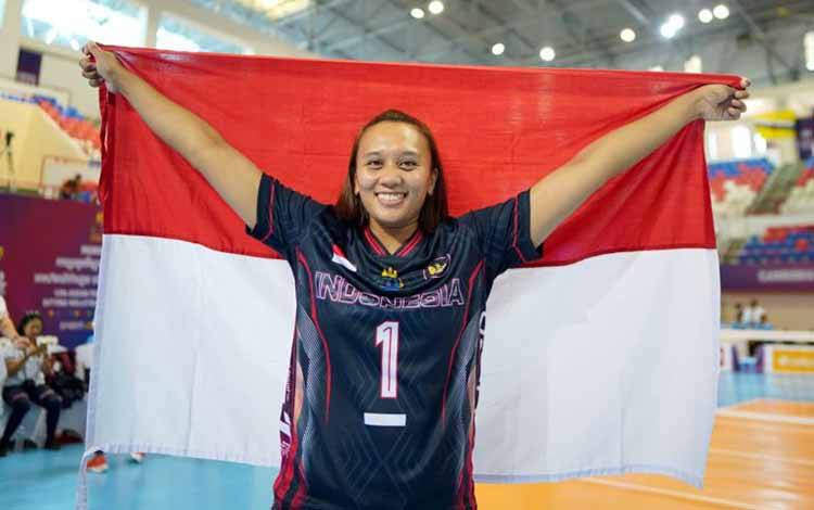 Pengorbanan Annisa Tindi Berbuah Emas Meski Tinggalkan Anak Baru Lahir