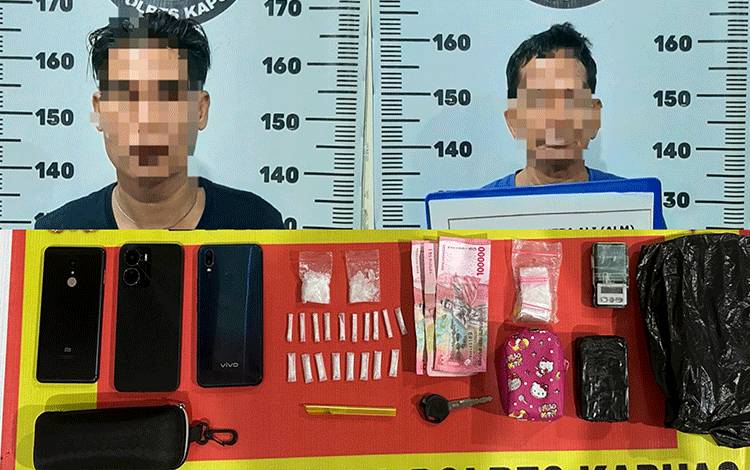 Pengedar dan Kurir Sabu Ditangkap Satresnarkoba Polres Kapuas