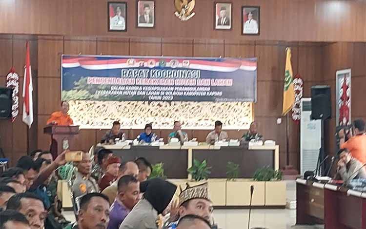 Koordinasikan Rencana Kerja, Pemkab Kapuas Gelar Rakor Pencegahan dan Pengendalian Karhutla