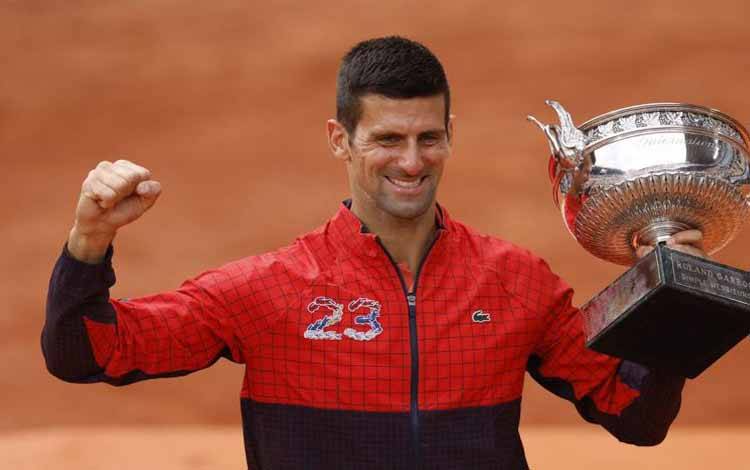 Djokovic catatkan rekor Grand Slam ke-23 dengan gelar French Open