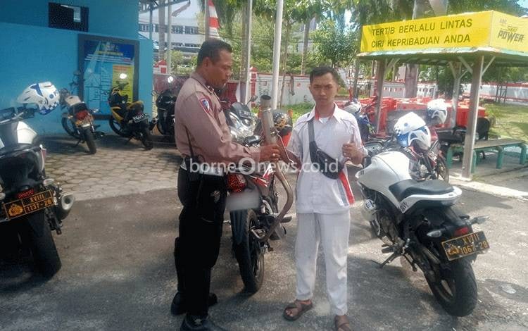 Polisi Tindak Pengguna Knelpot Brong di Palangka Raya
