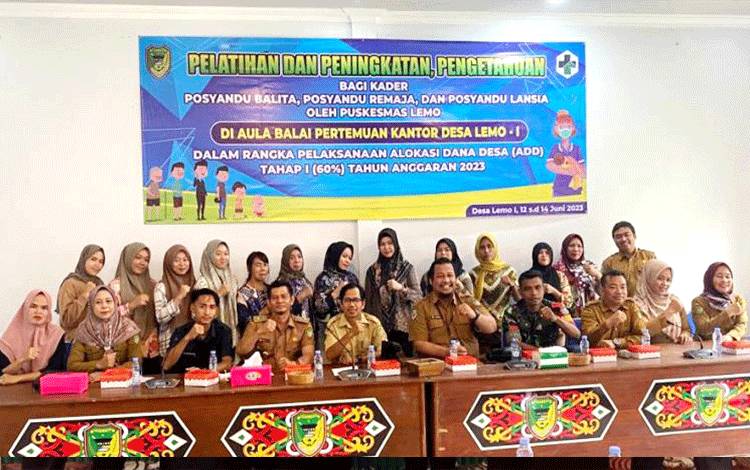 Puskesmas Lemo Gelar Pelatihan Kader Posyandu Balita dan Lansia