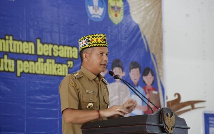 Bupati Gunung Mas Minta Disdikpora dan Sekolah Penggerak Segera Susun Kerangka Pengimbasan Program Gasing