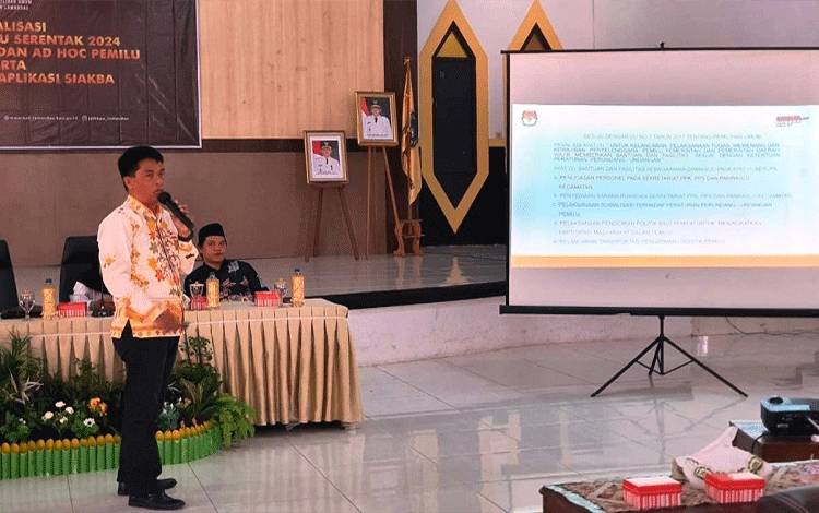 KPU Lamandau Jelaskan Ada 5 Jenis Surat Suara di Pemilu Serentak 2024