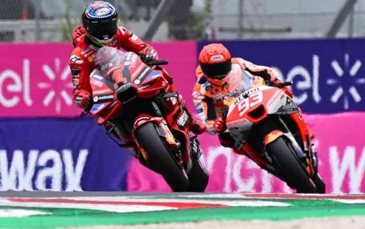 Bagnaia Rebut Pole MotoGP Jerman, Marquez Jatuh Bangun di Sachsenring