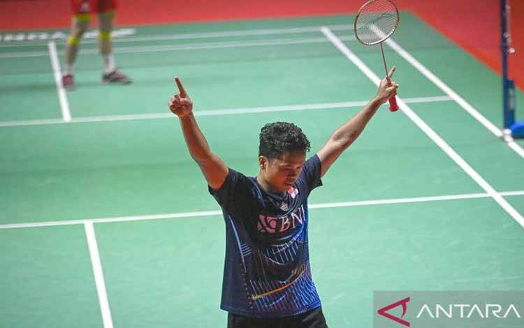 Ginting Melaju ke Final Indonesia Open Setelah Atasi Li Shi Feng