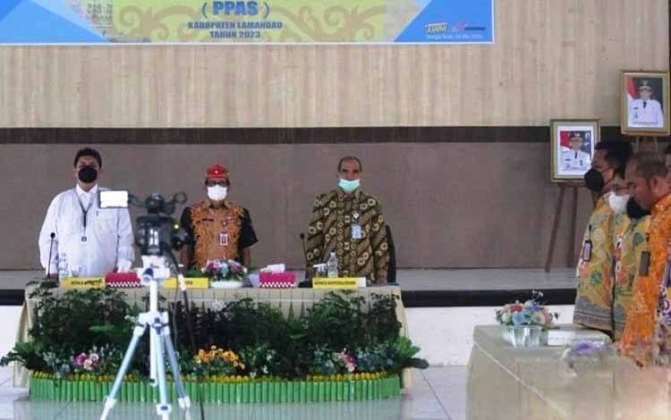 Pemkab Lamandau gelar Kick Off Meeting penyediaan perumahan, air minum dan sanitasi. (FOTO : HENDI NURFALAH)