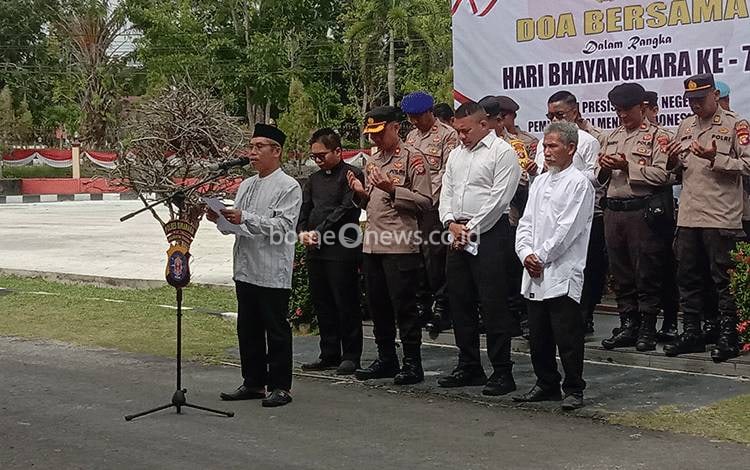 Polres Sukamara Laksanakan Doa Bersama Lintas Agama