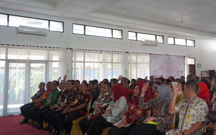 Peserta Pelatihan Kepemimpinan Administrator Gelombang I, di Aula BPSDM Kalteng, Kamis, 22 Juni 2023. (FOTO: IST)