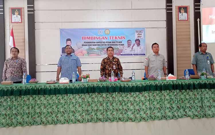 Kadis Pertanian Barito Timur Apresiasi Bimtek yang Digelar Anggota DPR RI dan Dirjen Hortikultura