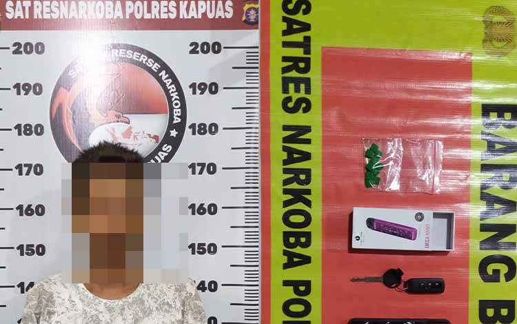 Satresnarkoba Polres Kapuas Tangkap Terduga Pengedar Ekstasi