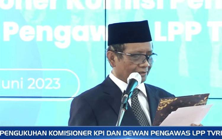 Mahfud MD Harapkan KPI Aktif Awasi Penyiaran Agar Pemilu Luber Jurdil