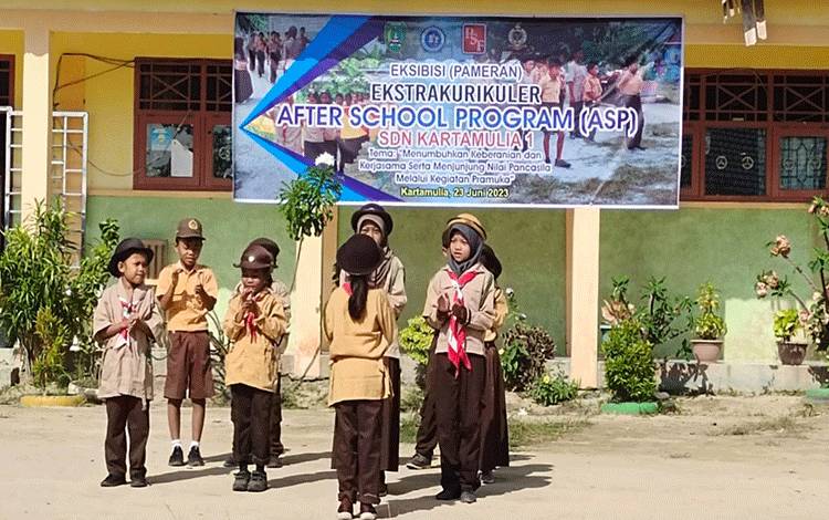 Kwarcab Sukamara Dukung Eksibisi Ekstrakurikuler ASP SDN Kartamulia 1