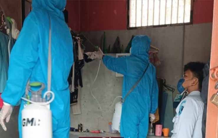 Seluruh Kamar Hunian Rutan Kuala Kapuas Disemprot Disinfektan, Ini Tujuannya