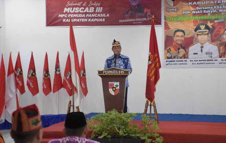 Ini Harapan Plt Bupati Kepada Kepengurusan MPC Pemuda Pancasila Kapuas Periode 2023-2027