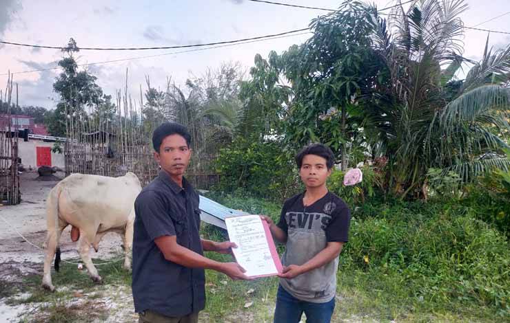 Kanwil ATR/BPN kalteng Terima 1 Sapi Kurban dari H Abdul Rasyid AS