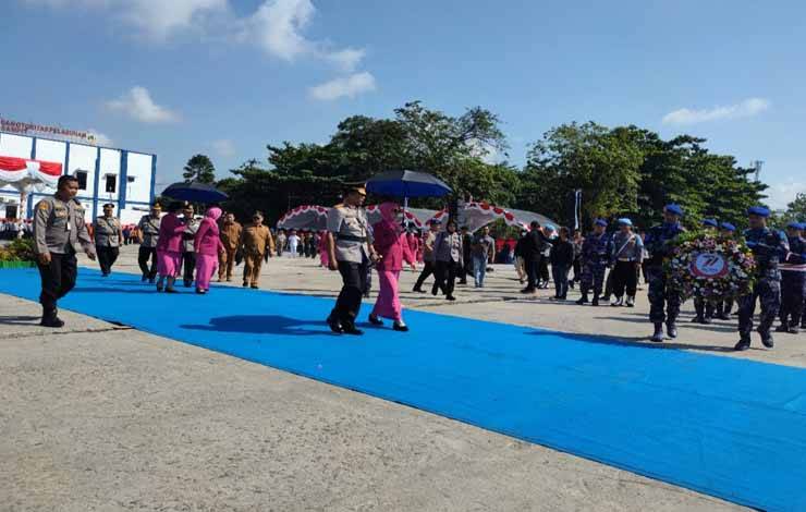 Hari Bhayangkara, Polda Kalteng Upacara Tabur Bunga di DAS Sungai Mentaya