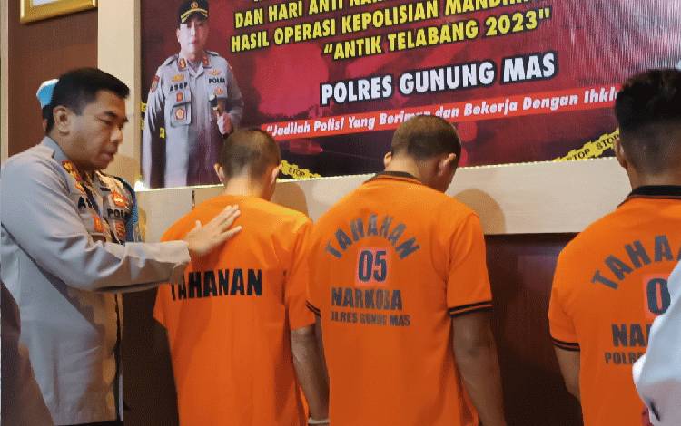 Januari-Juni Ada 14 Perkara Tindak Pidana Narkotika Ditangani Polres Gunung Mas