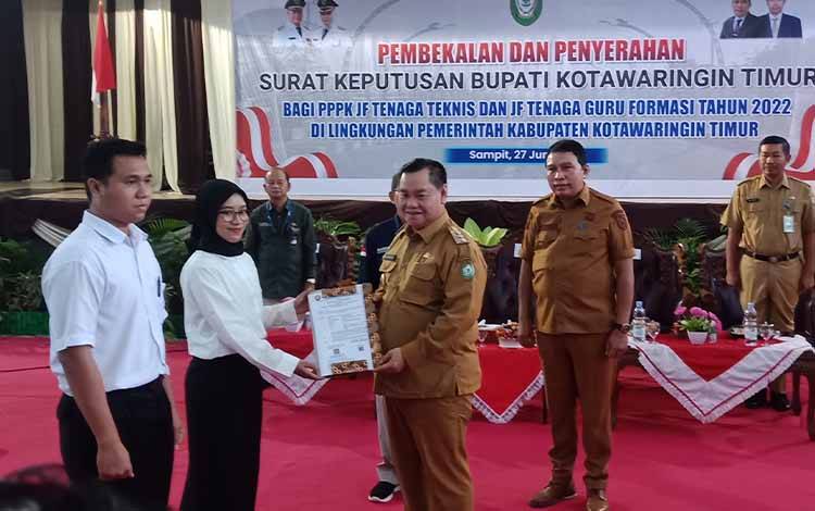 Pemkab Kotim Serahkan 522 SK PPPK Jabatan Fungsional?