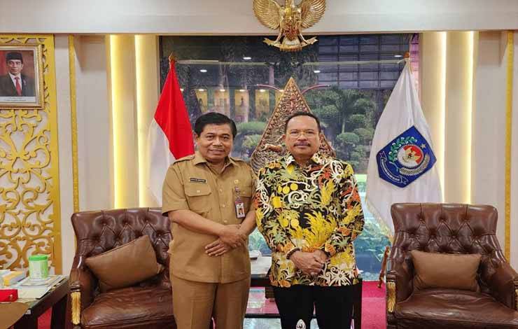 Sekda Kalteng Temui Sekjen Kemendagri Bahas Program Strategis
