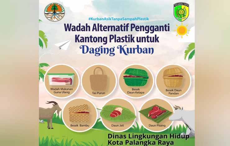Ini 7 Alternatif Wadah Daging Kurban Ala DLH Palangka Raya