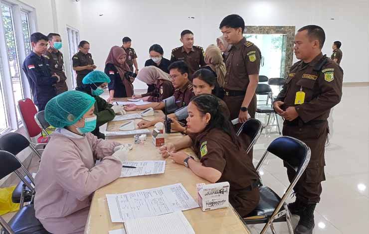 Kejari Barito Timur Gelar Donor Darah Hari Bhakti ke-63 Adhyaksa