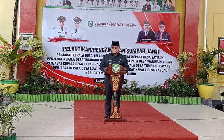 Bupati Kotim Ingatkan Pj Kades Tak Boleh Sembarangan Ganti Perangkat Desa