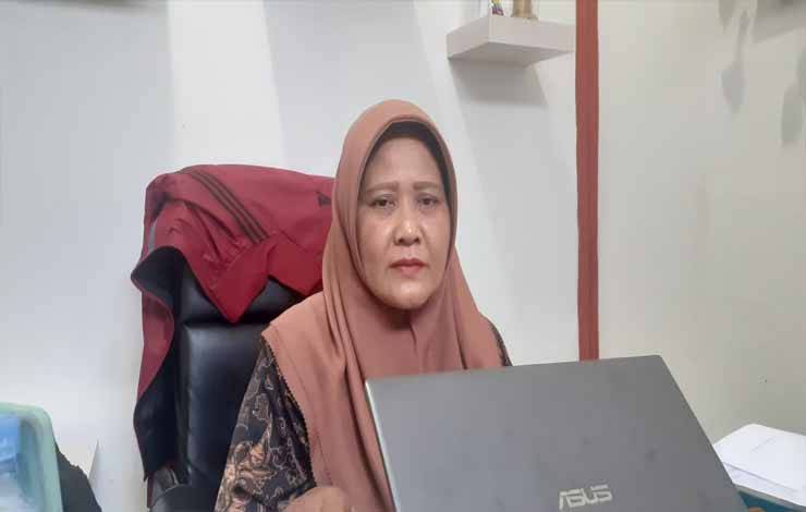 Mila Susilawati Kabid Perlindungan Anak DP3AP2KB Kobar jelaskan adanya jenis-jenis bullying di sekolah hingga cara mengatasinya, Kamis, 6 Juli 2023 (FOTO: NURITA)