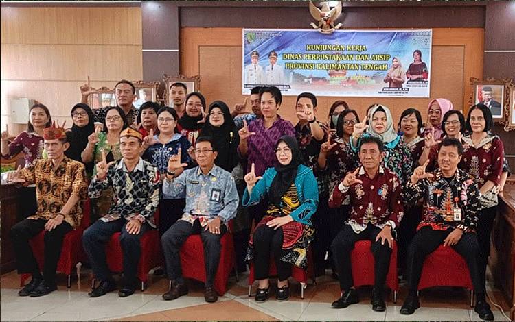 Pemkab Barito Timur Terima Kunjungan Dinas Perpustakaan Kalteng