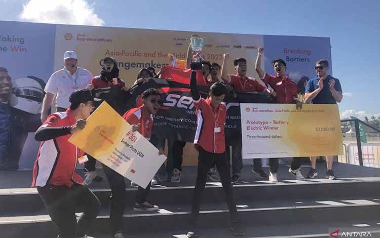 Indonesia Tambah Dua Piala dari Dua Kategori Shell Eco-marathon 2023
