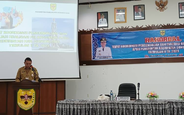 Diharapkan Adanya Peningkatan Realisasi APBD Kabupaten Gunung Mas Triwulan III 2023