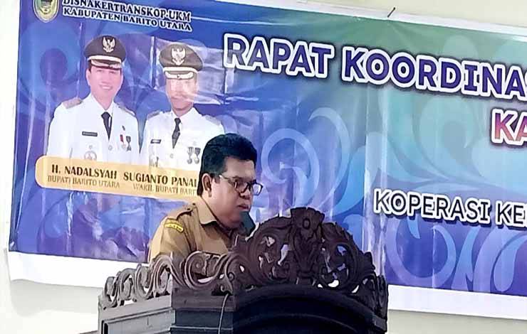 Disnakertranskop UKM Barito Utara Gelar Rakor Pemberdayaan Koperasi dan UMKM