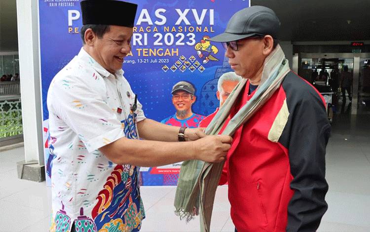 Kontingen PORNAS KORPRI Kalteng Disambut Disporapar Jateng