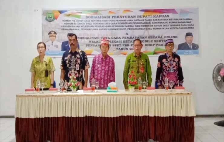 BPPRD Kapuas Sosialiasikan Sejumlah Perbup dan Cara Pembayaran PBB-P2 Secara Online di Kecamatan Selat