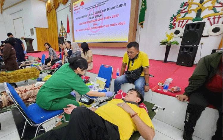 Kejati Kalteng Gelar Donor Darah Sambut Hari Bakti Adhyaksa ke-63