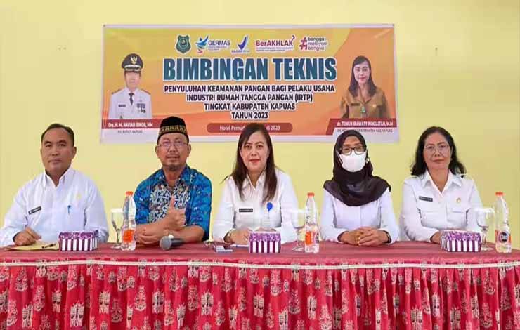 Legislator Kapuas Ini Sambut Baik Kegiatan Bimtek Penyuluhan Keamanan Pangan Bagi IRTP
