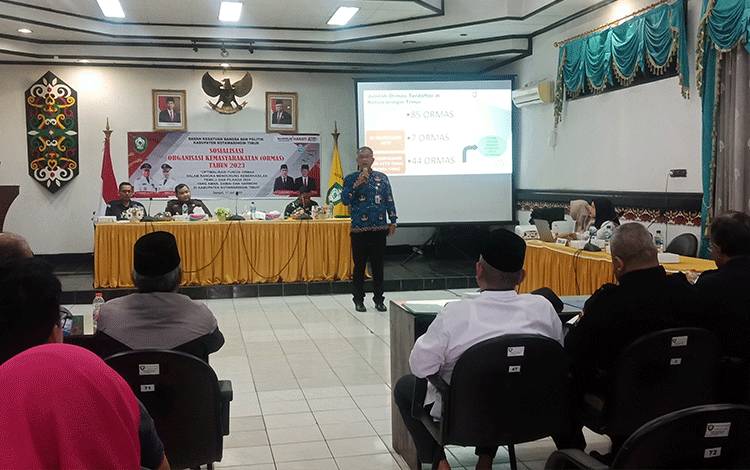 Badan Kesbangpol Kotim Dorong Ormas Laksanakan Anggaran Dasar dan Anggaran Rumah Tangga