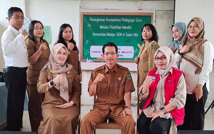 Tingkatkan Kompetensi Pedagogis Guru Lewat Pelatihan Mandiri Komunitas Belajar SDN 6 Selat Hilir