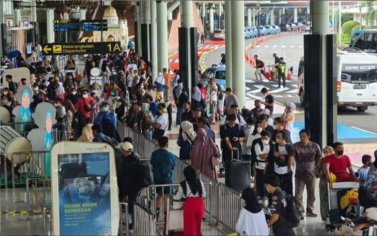 Suasana di Terminal 1A Bandara Soekarno-Hatta, Tangerang, Banten. ANTARA/HO-Angkasa Pura II