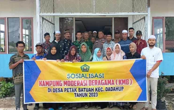 Desa Petak Batuah Jadi Lokasi Sosialisasi Pokja Kampung Moderasi Beragama Kecamatan Dadahup